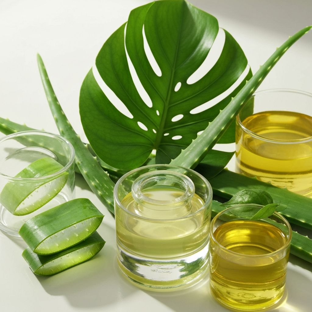 Natural botanical skincare ingredients